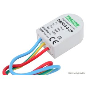   TRACON ESPD3-3-2P T3 AC típusú túlfeszültség levezető, szerelvénydobozba Uc:275V; In:3kA; Uoc:6kV; Up:1,2kV; 2P; BEEP