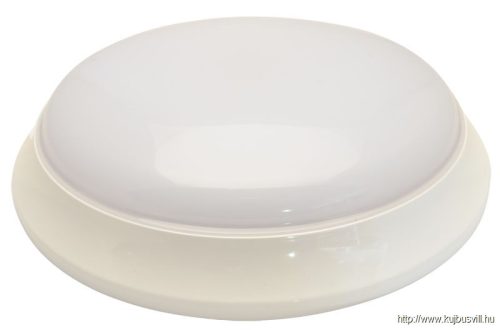 EVA28NW Műanyag búrás falon kívüli LED világítótest 100-240 V, 28 W, 2100 lm, 4000 K, IP54,D=400mm, EEI=F