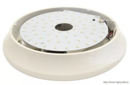 TRACON EVAE21NW Műanyag búrás falon kívüli LED világítótest inverterrel 100-240 V,21/2 W,1600/140 lm,1 h,4000 K,IP54,D=400mm,EEI=F