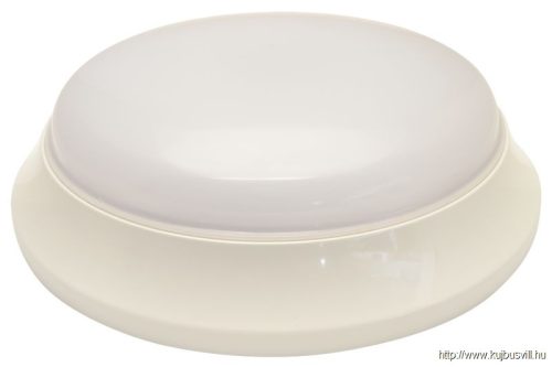 EVAE28NW Műanyag búrás falon kívüli LED világítótest inverterrel 100-240 V,28/2 W,2100/140 lm,1 h,4000 K,IP54,D=400mm,EEI=F