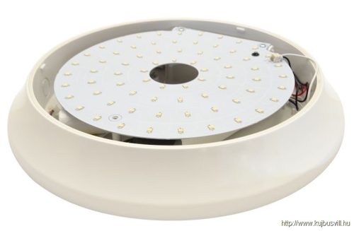 TRACON EVAE28NW Műanyag búrás falon kívüli LED világítótest inverterrel 100-240 V,28/2 W,2100/140 lm,1 h,4000 K,IP54,D=400mm,EEI=F