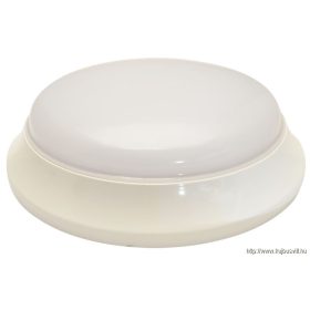   TRACON EVAS14NW Műanyag búrás falon kívüli LED világítótest mozgásérzékelővel 100-240V,14W,1000lm,4000K,1-8m,10s-12m,IP54,D=305mm,EEI=F