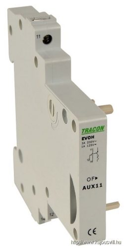 EVOH-AUX11 Segédérintkező EVOH kismegszakítóhoz 230V, 50Hz, In:6A W=9mm; 0,5-4mm2