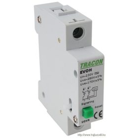   TRACON EVOH-UOVR Feszültségcsökkenési-növekedési kioldó EVOH-hoz Un:230VAC, 50Hz, Udown:170VAC, Uup:270VAC