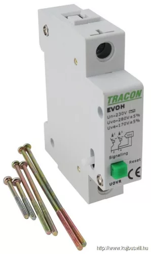 TRACON EVOH-UOVR Feszültségcsökkenési-növekedési kioldó EVOH-hoz Un:230VAC, 50Hz, Udown:170VAC, Uup:270VAC