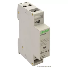   TRACON EVOHK2-25-24 Installációs kontaktor 24V, 50Hz, 1 Mod, 2×NO, AC1/AC7a, 25A,