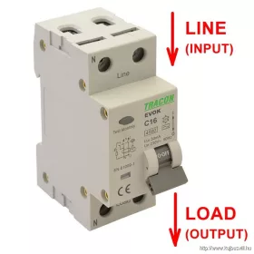   TRACON EVOK2B2003 Kombinált védőkapcsoló, 2P, 2modul, B karakterisztika 20A, 30 mA, 4,5kA, AC