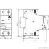 EVOKM2B603 Kombinált védőkapcsoló, 2P, 2modul, B karakterisztika 6A, 30 mA, 10kA, AC