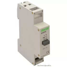   TRACON EVOPS Moduláris nyomókapcsoló 230V, 50Hz, 2NO, Ith:16A, AC-14, Ie:6A