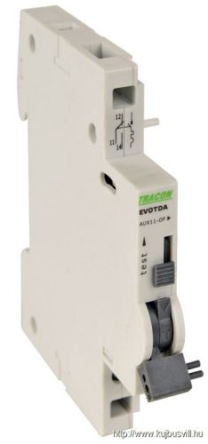 EVOTDA-AUX11 Segédérintkező EVOTDA kismegszakítóhoz 230V, 50Hz, In:6A W=9mm; 0,5-4mm2