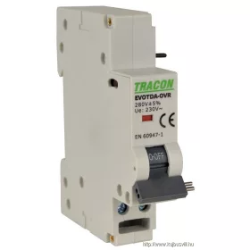   TRACON EVOTDA-OVR Feszültségnövekedési kioldó EVOTDA-hoz Un:230VAC, 50Hz, Uup:280VAC