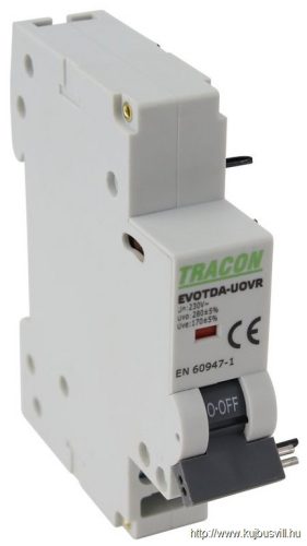 EVOTDA-UOVR Feszültségcsökkenési-növekedési kioldó EVOTDA-hoz Un:230VAC, 50Hz, Udown:170VAC, Uup:270VAC