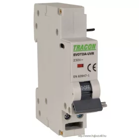   TRACON EVOTDA-UVR Feszültségcsökkenési kioldó EVOTDA-hoz Un:230VAC, 50Hz, Udown:170VAC