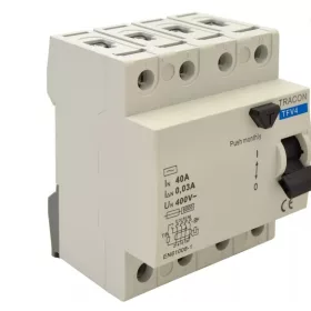   TRACON EVOV4P633 Áram-védőkapcsoló, 4 pólusú 63A, 300mA, 6kA, AC