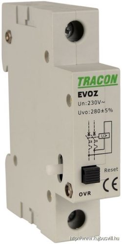 EVOZ-OVR Feszültségnövekedési kioldó EVOZ-hez Un:230VAC, 50Hz, Uup:280VAC