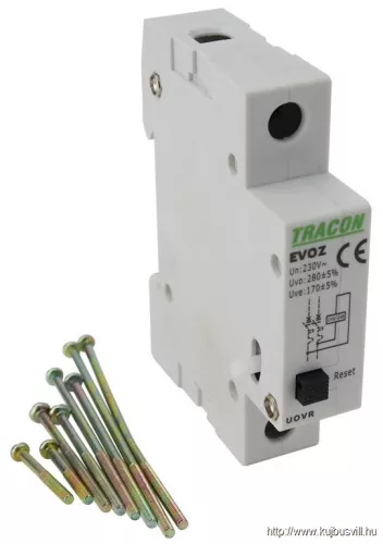 TRACON EVOZ-UOVR Feszültségcsökkenési-növekedési kioldó EVOZ-hez Un:230VAC, 50Hz, Udown:170VAC, Uup:270VAC