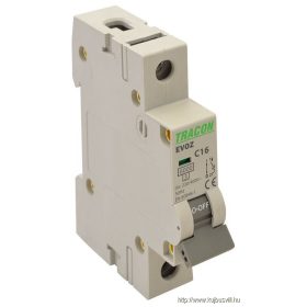   TRACON EVOZ1C13 Kismegszakító, 1 pólus, C karakterisztika 13A, C, 1P, 6kA