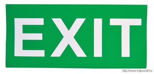 TRACON EXIT-01-J Élvilágítós LED kijáratjelző ragasztható piktogramokkal 230V, 50Hz, 13×LED, 3h, 2,4V / 900mAh, Ni-Cd