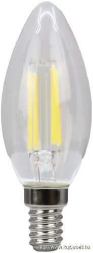 FILC354NW COG LED gyertya fényforrás, átlátszó 230 VAC, E14, 4W, 470 lm, C35, 4000K, EEI=E