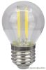 FILG454NW COG LED gömb fényforrás, átlátszó 230 VAC, E27, 4W, 470 lm, G45, 4000K, EEI=E