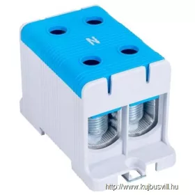   TRACON FLEAL-150/2K Főáramköri leágazó kapocs, sínre/felületre, kék 35-150mm2, max. 1000VAC/1500VDC, max.320A