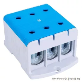   TRACON FLEAL-240/3K Főáramköri leágazó kapocs, felületre szerelhető, kék 35-240mm2, max. 1000VAC/1500VDC, max.425A