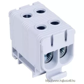   TRACON FLEAL-50/2 Főáramköri leágazó kapocs, sínre szerelhető, szürke 6-50mm2, max. 1000VAC/1500VDC, max.160A