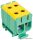 FLEAL-50/2ZS Főáramköri leágazó kapocs, sínre szerelhető, zöld/sárga 6-50mm2, max. 1000VAC/1500VDC, max.160A