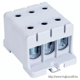   TRACON FLEAL-95/3 Főáramköri leágazó kapocs, sínre/felületre, szürke 16-95mm2, max. 1000VAC/1500VDC, max.245A