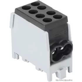   TRACON FLECU-25-16-2F Főáramköri leágazó kapocs, sínre szerelhető, fekete 2.5-25mm2, max. 1000VAC/DC, max.101A