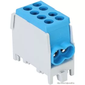   TRACON FLECU-25-16-2K Főáramköri leágazó kapocs, sínre szerelhető, kék 2.5-25mm2, max. 1000VAC/DC, max.101A