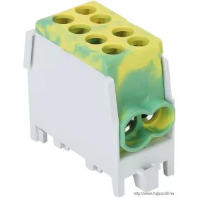   TRACON FLECU-25-16-2ZS Főáramköri leágazó kapocs, sínre szerelhető, zöld/sárga 2.5-25mm2, max. 1000VAC/DC, max.101A