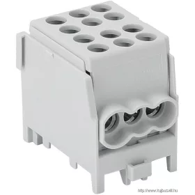   TRACON FLECU-25-16-3 Főáramköri leágazó kapocs, sínre szerelhető, szürke 2.5-25mm2, max. 1000VAC/DC, max.101A