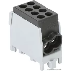   TRACON FLECU-25-25-2F Főáramköri leágazó kapocs, sínre szerelhető, fekete 2.5-25mm2, max. 1000VAC/DC, max.101A