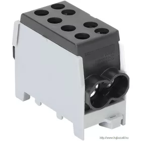   TRACON FLECU-35-25-2F Főáramköri leágazó kapocs, sínre szerelhető, fekete 6-35mm2, max. 1000VAC/DC, max.125A