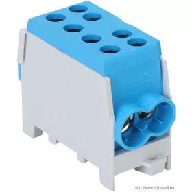   TRACON FLECU-35-25-2K Főáramköri leágazó kapocs, sínre szerelhető, kék 6-35mm2, max. 1000VAC/DC, max.125A