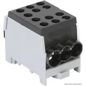   TRACON FLECU-35-25-3F Főáramköri leágazó kapocs, sínre szerelhető, fekete 6-35mm2, max. 1000VAC/DC, max.125A