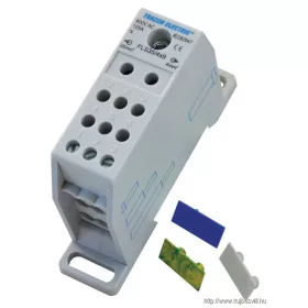   TRACON FLS35/4X9 Fővezetéki leágazó sorkapocs, sínre szerelhető 1×35mm2 / 9×4mm2, 400VAC, 125A, MULTICOLOR