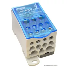   TRACON FLSO120 Fővezetéki leágazó sorkapocs nyitható fedéllel 1×120(95)mm2/5×25(16),4×16(10),2×35(25)mm2, 1000VAC/DC, 250A