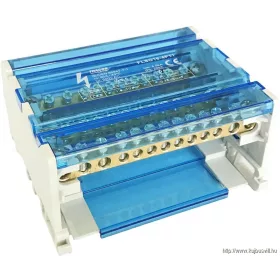   TRACON FLSO16-4P11 Moduláris elosztóblokk nyitható fedéllel 3×16(10) mm2 / 8×10(6) mm2, 500VAC/DC, 80A
