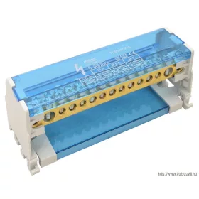   TRACON FLSO25-2P11 Moduláris elosztóblokk nyitható fedéllel 2×25(25)mm2 / 4×10(6)mm2, 5×16(10)mm2, 500VAC/DC, 100A