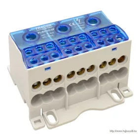   TRACON FLSO50-3P Fővezetéki leágazó sorkapocs nyitható fedéllel 3×1×50(35)mm2 / 3×6×16(10)mm2, 690VAC/DC, 175 A