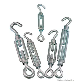   TRACON FSH570 Sodrony-és huzalfeszítő szem-horog, acél+temperált öntvény 5×70mm, 770N