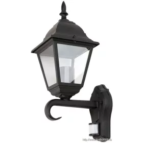   TRACON GARUME27 Kültéri fali lámpa mozgásérz.álló karos 230VAC, 50Hz, E27, max.60W, IP54