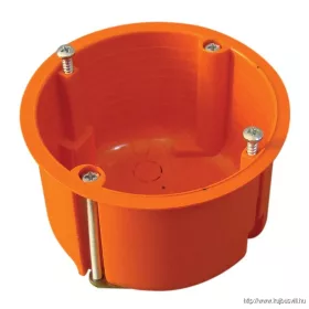   TRACON GD6021 Gipszkarton doboz, sima, fedél nélkül, narancssárga 65×45mm