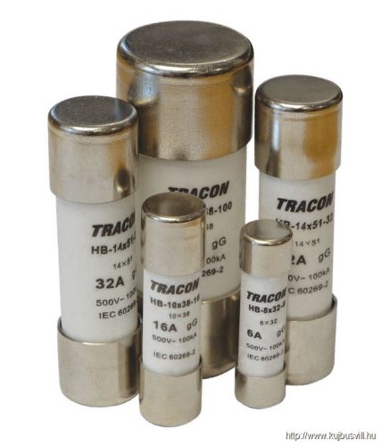 HB-22X58-20 Hengeres biztosító gG 20A,500VAC,100kA,22x58