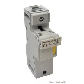   TRACON HBA-1P-100 Szakaszolókapcsoló-biztosító hengeres bizt.hoz, maszkolható 100A, 22x58mm; Un=230V/400V