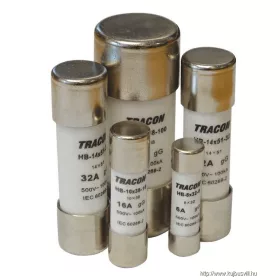   TRACON HBM-10X38-32 Hengeres biztosító aM 32A,500V,100kA,10x38