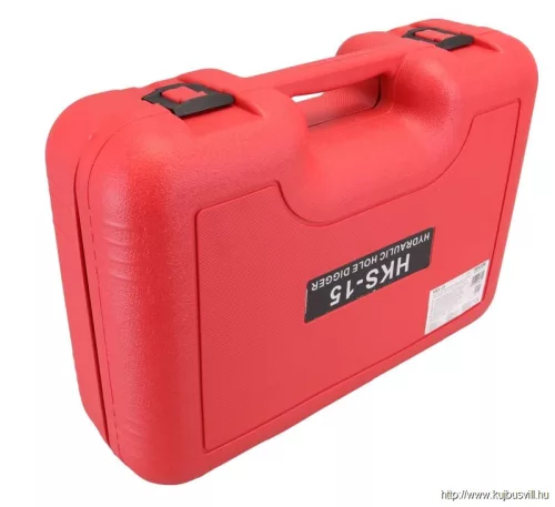 TRACON HKS-15 Hidraulikus kivágó szerszám+hordtáska+7 db kivágó bélyeg 150kN, 6200g, (D=21,8/27,6/34,1/42,7/48,7/60,5mm; 32x32mm)