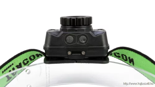 TRACON HL300B Fejlámpa, akkumulátoros, mozgásérzékelős kapcsolással 10 W, 600 lm, 5 h, 3,7 V, 1800 mAh, Li-Po